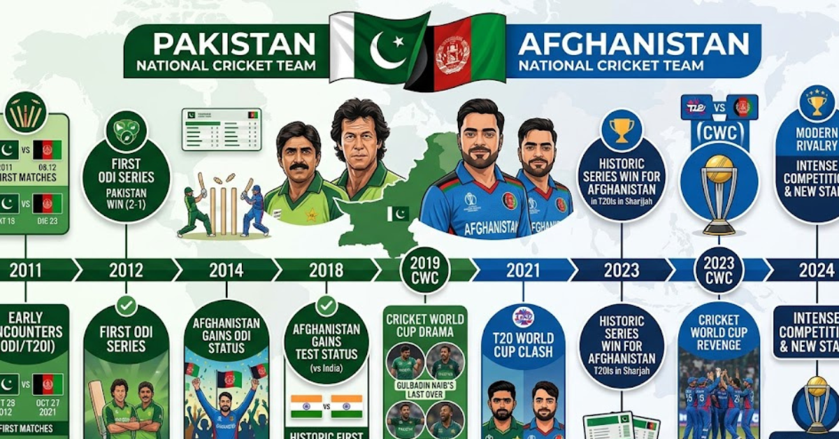 Pakistan vs Afghanistan Cricket Timeline & History